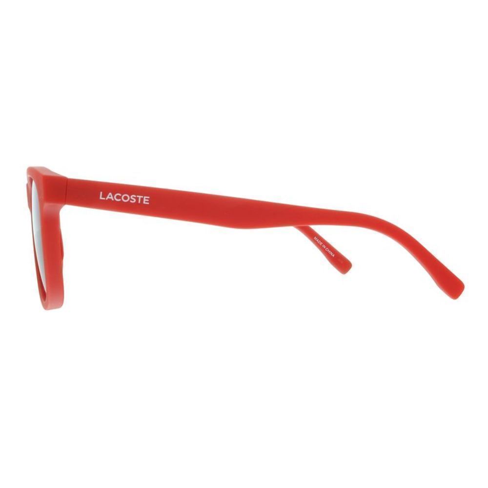 Lacoste L3638SE 615 Matte Red Rectangle Sunglasses - Picture 3 of 6
